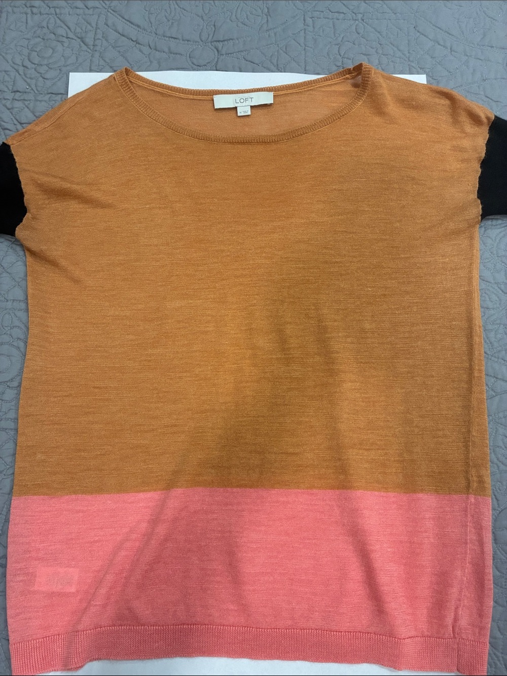 LOFT Short Sleeve Knit Top M